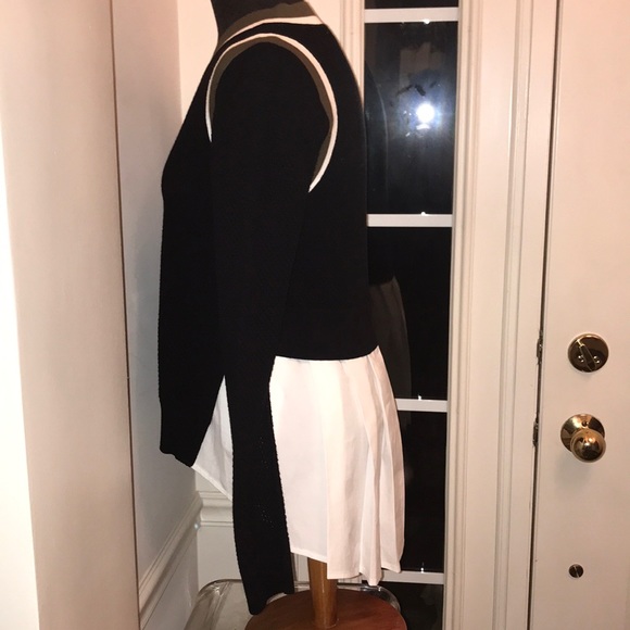 Veronica Beard Pipes & Shaw Mix Media Sweater - Picture 4 of 8